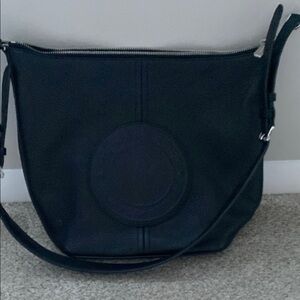 Elegant Black Leather Shoulder Bag
